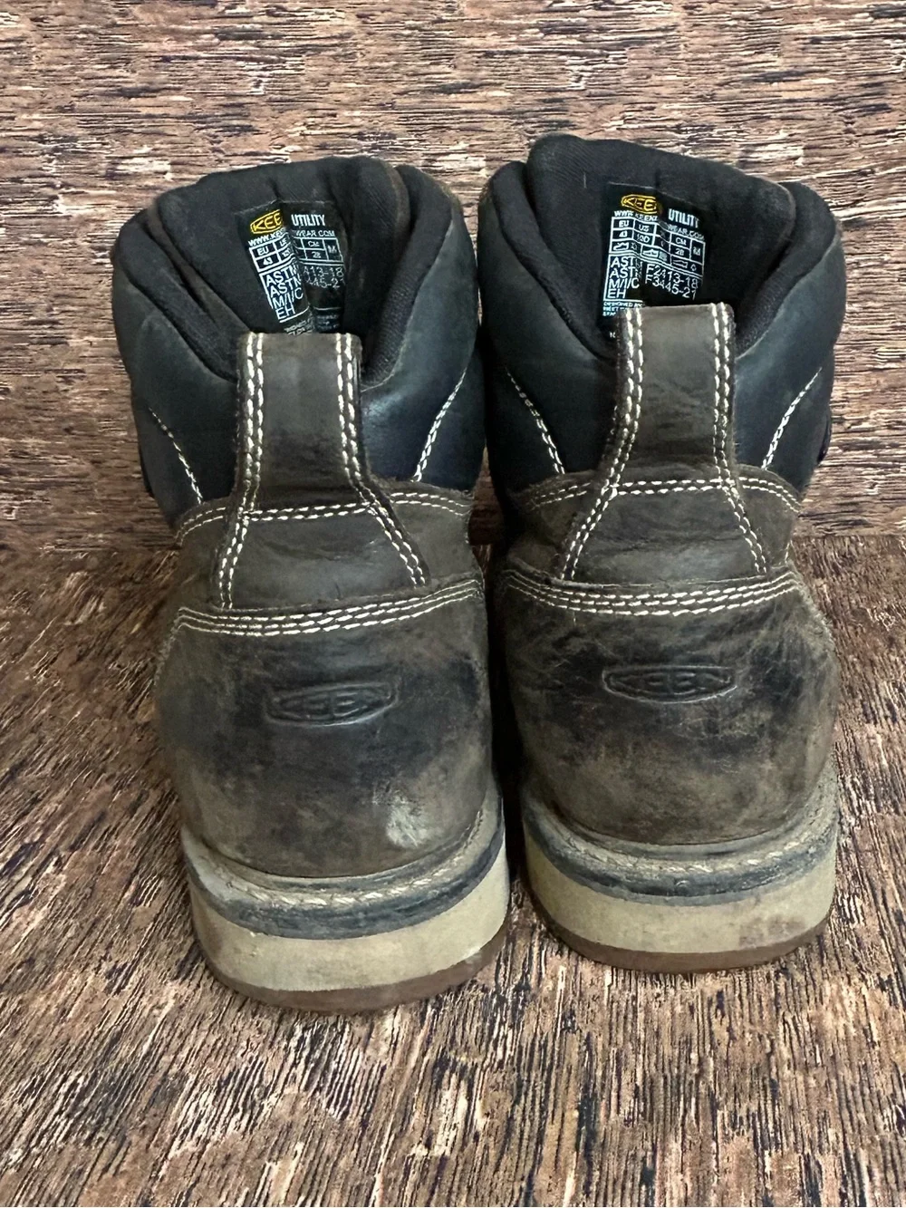KEEN Utility 6” Cincinnati Waterproof Brown Work Boots Carbon Toe Men’s US 10 D